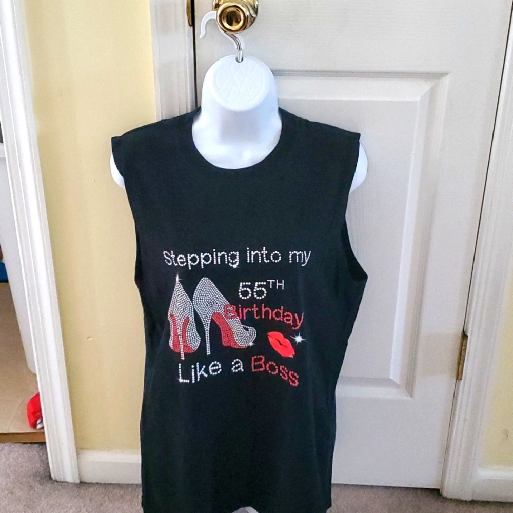 Long Sleeveless Tank Stepping into my 55 Like A Boss